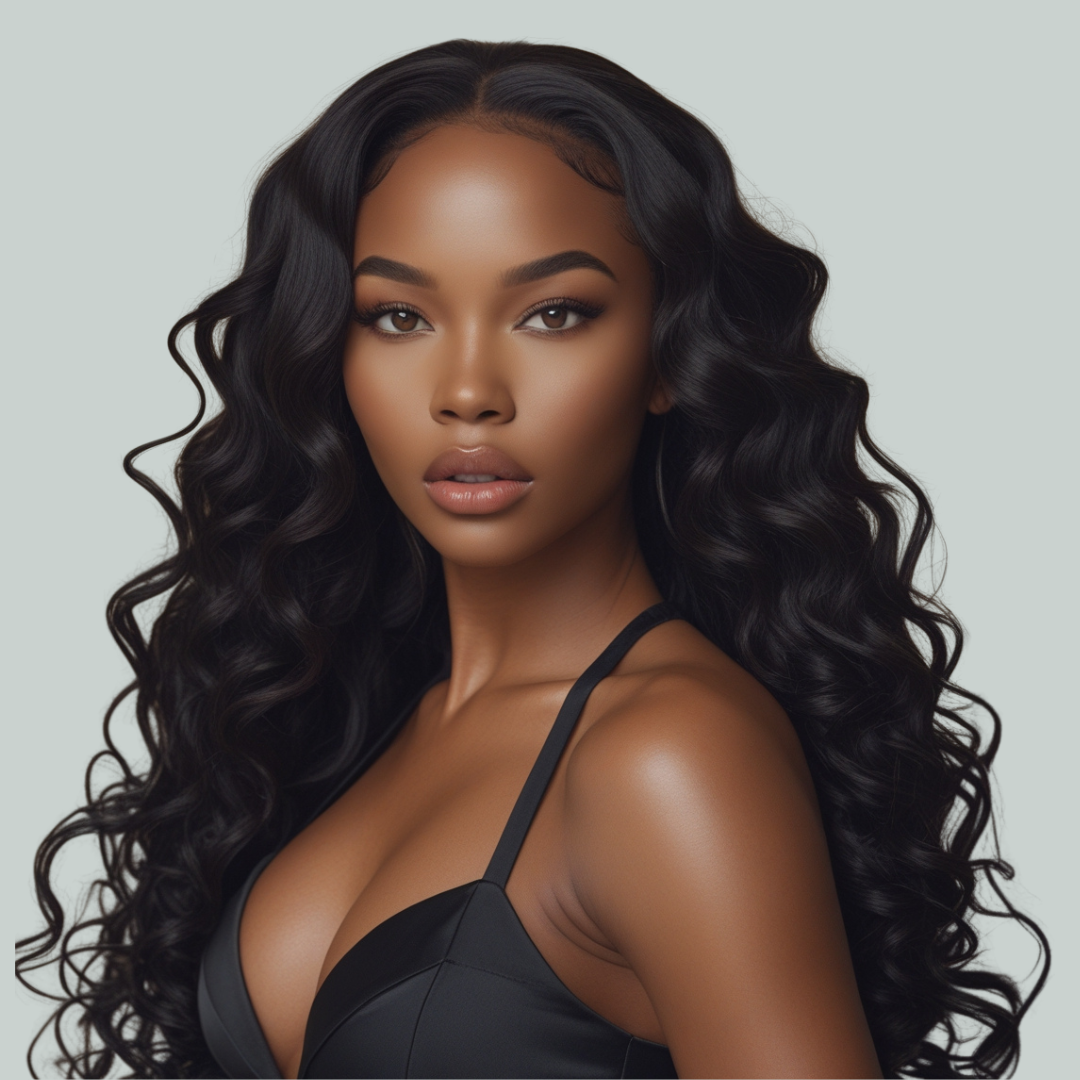 Black HD 5x5 lace closure wig